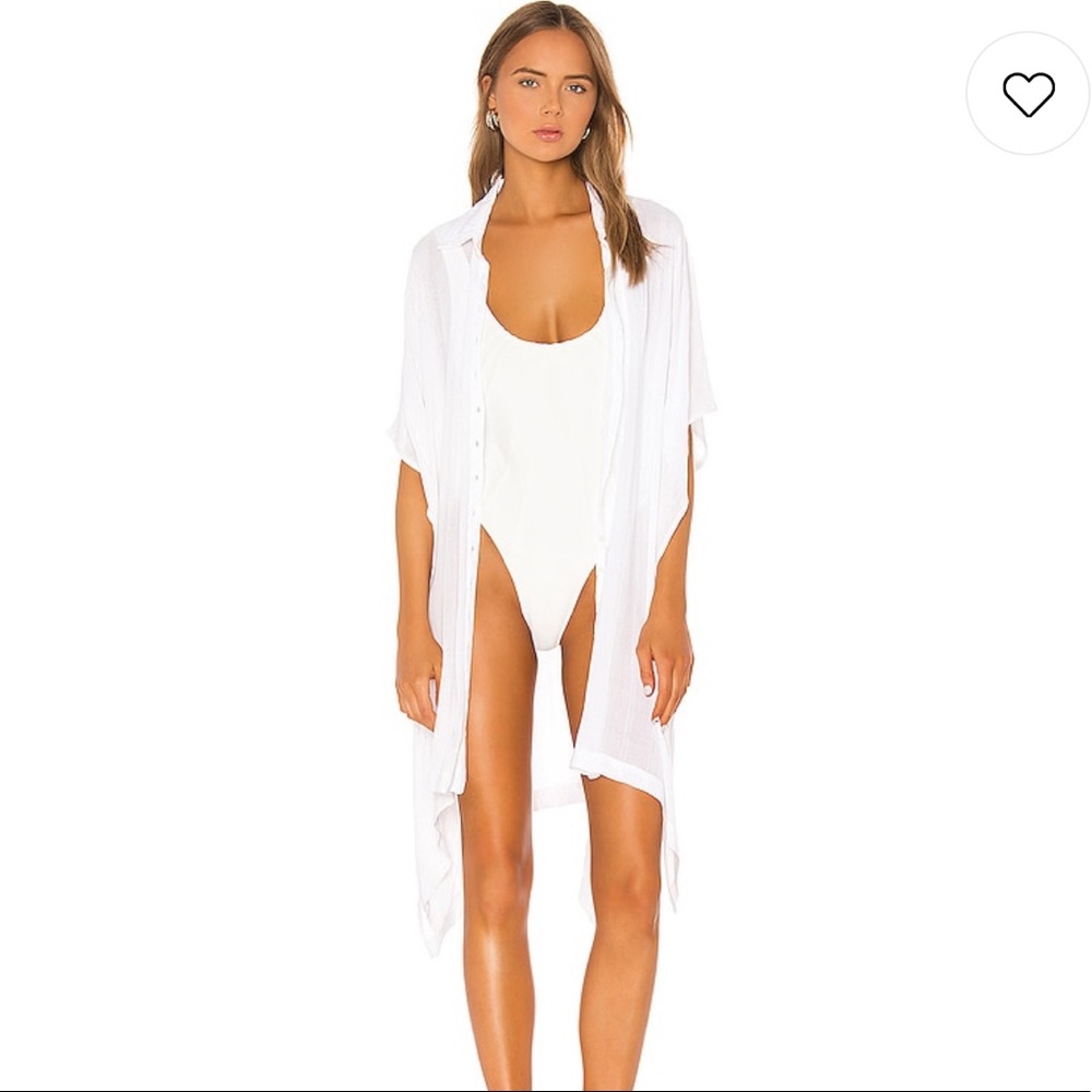 L*SPACE Anita Cover Up in White Size XS/S